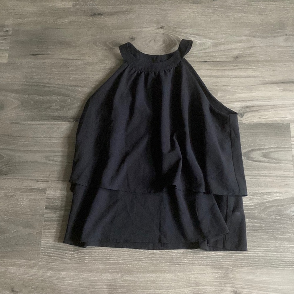 Layered Black Dress Top